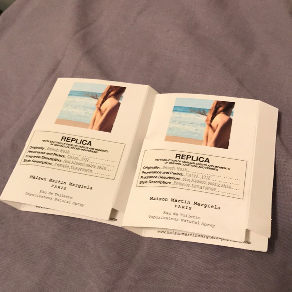 2 samples of Replica; Beach Walk